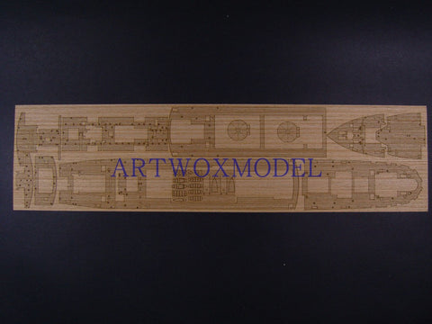 Artwox model wooden deck for Hasegawa 40082 Japan Ikekawa Maru Pill Diving Master Ship AW10085