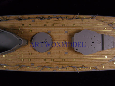 Artwox model wooden deck for ICM/S002 German Battleship Election Wooden Deck AW10065