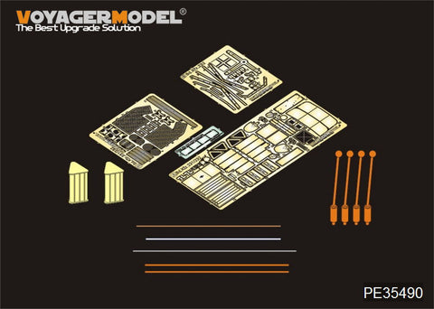 Voyager PE35490 Sd.Kfz.232 eight-wheeled long-range armoured reconnaissance vehicle upgrade metal etch