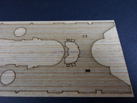 Artwox tamiya 31114 Japanese navy battleship musashi ( revised ) wooden deck aw 20111