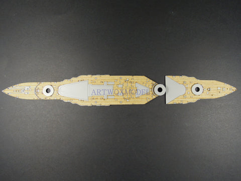 Artwox model wooden deck for Trumpeter 05798 Battleship 1941 wooden deck W20114