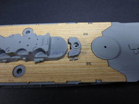 Artwox tamiya 31114 Japanese navy battleship musashi ( revised ) wooden deck aw 20111