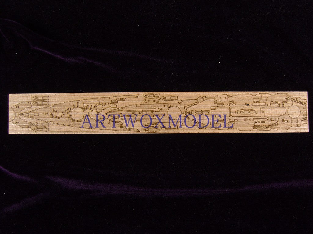 Fujimi 420219 Japanese Navy Battleship Kirishima 1941 Wood Deck AW20045