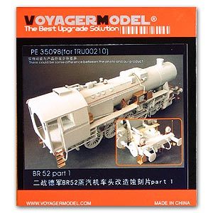 Voyager model metal etching sheet PE35098 Bavarian BR52 Steam Locomotive for basic Metal etching (1)