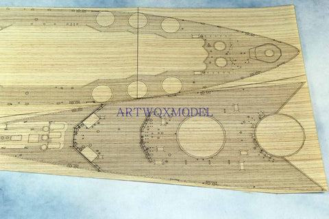 Artwox model wooden deck for trumpeter 03709 Royal Navy battleship USS Rodney wooden deck AW30008