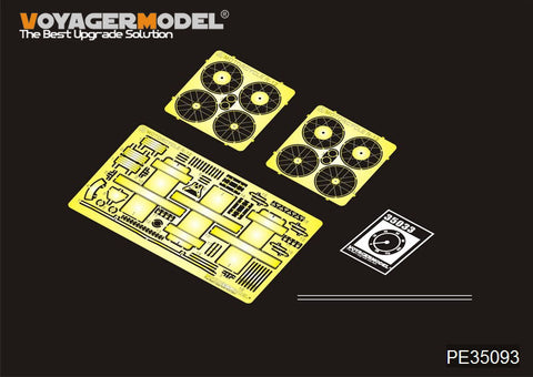 Voyager model metal etching sheet PE35093 German R-12 three-wheeled motorcycle upgrade for metal etching(for Red Star)