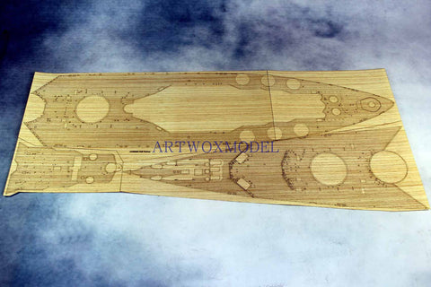 Artwox model wooden deck for trumpeter 03709 Royal Navy battleship USS Rodney wooden deck AW30008