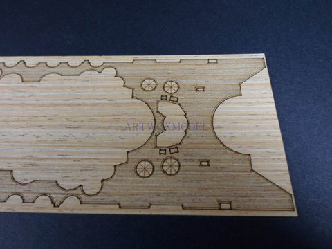 Artwox model wooden deck for Tamiya 31113 Japanese Navy Battleship Yamato (modified) Wood Deck AW20110