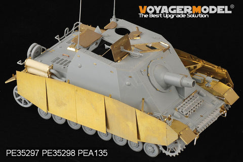 Voyager PEA135 4 assault vehicle "grizzly" medium side additional armor plate metal etch.