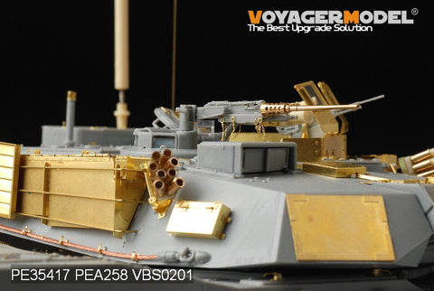 Voyager model metal etching sheet PE 35417 m1 a1 tusk 1 Abrams main battle tank upgrade metal etching kit