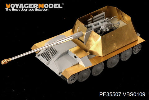 Voyager model metal etching sheet PE35507 General Purpose Weapons Vehicle PaK43 Anti-tank gun mounted upgrade metal etching pieces