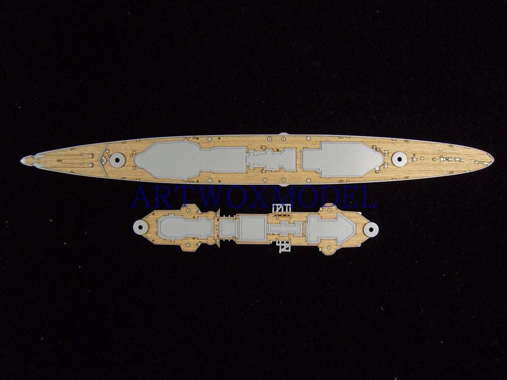 Artwox model wooden deck for trumpeter 05775 german admiral hippel 1941 wood deck aw 20037