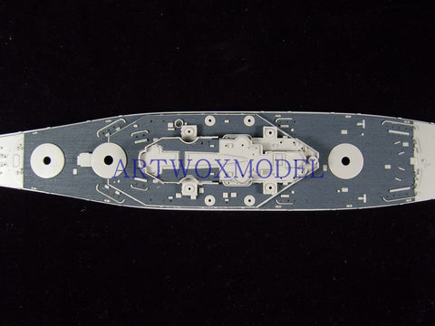 Artwox model wooden deck for Trumpeter 05760 U.S. Navy South Dakota BB-57 blue wood deck AW20030
