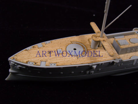 Artwox model wooden deck for Bronco nb5019 Qing Beiyang navy cruiser Jingyuan wooden deck aw 10037