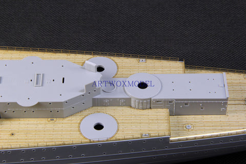 Artwox model wooden deck for Hobby boss 86506 French Navy Dun KIR battleship wooden deck AW10138