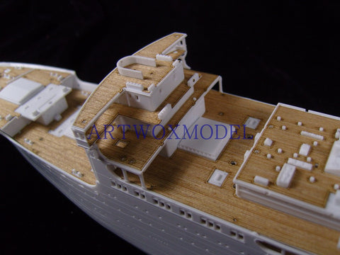 Artwox model wooden deck for Hasegawa 40028 Japan Glacier Maru Post Ship Wood Deck AW10048