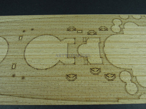 Artwox model wooden deck for HASEGAWA 40151 Japanese battleship "Yamato" battleship wooden deck AW50047