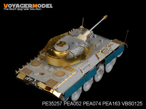 Voyager PE35257 leopard repair vehicle carrying 4 turret upgraded metal etch (CH6340)