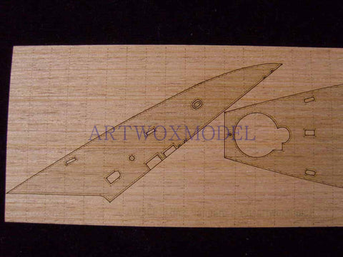 ARTWOX Model Wooden Deck for Hasegawa 40115 avant-garde battleship wooden deck AW50010