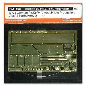 Voyager model metal etching sheet PEA163 4 tank H later-type / J turret additional armored metal etching