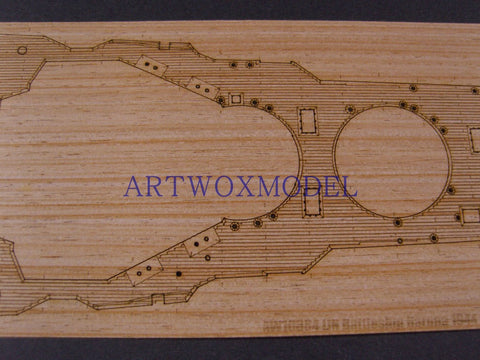 Artwox model wooden deck for Fujimi 600017 Japan High Speed Battleship Hazel Wood Deck AW10084