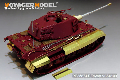 Voyager model metal etching sheet PEA398 World War II tiger king skirt skirt renovation (with MENG)