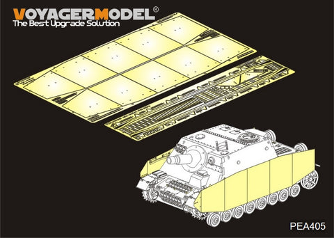 Voyager Model Metal Etching Sheet PEA405 German "grizzly bear" assault gun advanced skirt panel modification