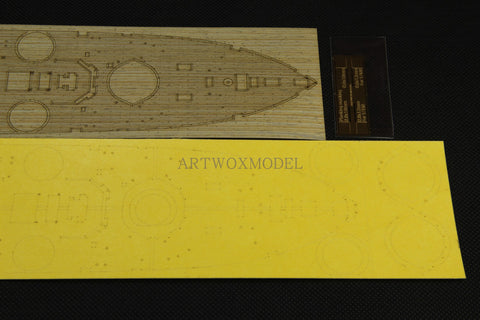 Artwox model wooden deck for Trumpeter 86508 Lord Yingnaerxun wooden deck PE 3M cover paper AM10023A