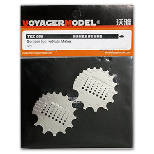 Voyager model metal etching sheet TE Z058 Simple scraper and rivet