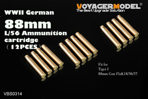 Voyager Model etching sheet VBS 0314 german 88 mm gun / tiger I shell ( l / 56 times diameter ) ( general )