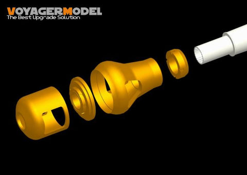 Metal barrel for Voyager model metal etching sheet VBS0107 6 heavy War vehicle Tiger King Prophase (Porsche turret)