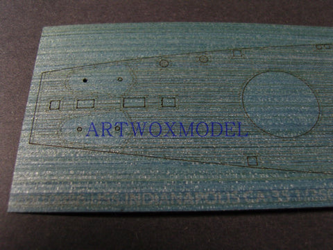 Artwox model wooden deck for Academy 14107 Indianapolis heavy cruiser wooden deck AW10086A