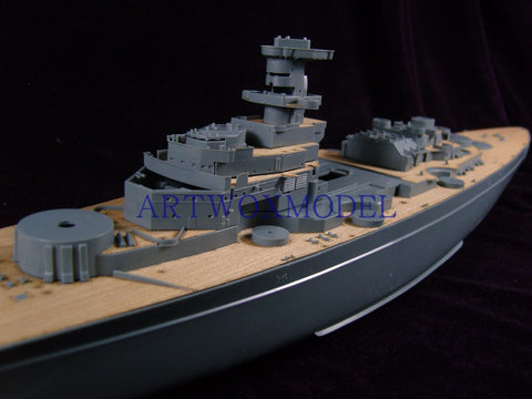 Artwox model wooden deck for Academy American BA903 German battleship Trepitz wooden deck AW10051