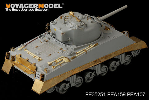 Voyager pea159 M4 a2 " Sherman" medium-sized chariot late-stage side skirt metal etcher
