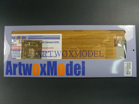 Artwox model wooden deck for trumpeter 03702 Bismarck battleship wooden deck AW30003A