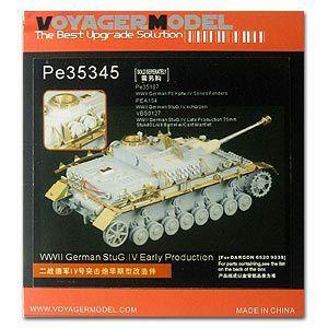Voyager PE35345 Metal etching parts (Dragon) for early upgrade of 4 assault gun