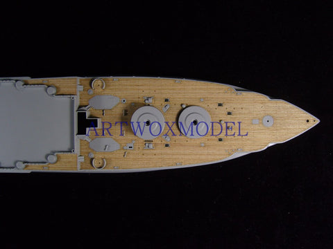 Artwox model wooden deck for Hobbyboss 86501 American BB-39 Arizona 1941 Wood Deck AW10060