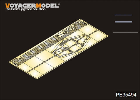 Voyager PE35494 SU-152 "Hunters" self-propelled artillery late type wing plate upgrade etching