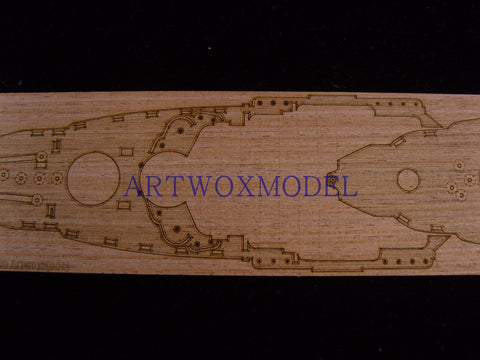 Artwox model wooden deck for dragon 7041 Pennsylvania 1944 BB-38 AW20039