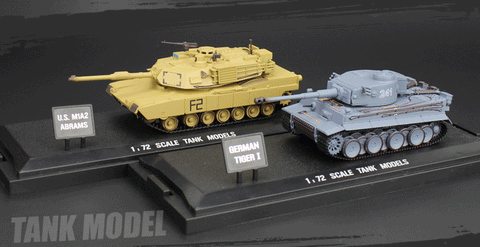 Authentic HengLong 1/72 German Tiger Tank American M1A2 Tank movable static Model Collection gifts