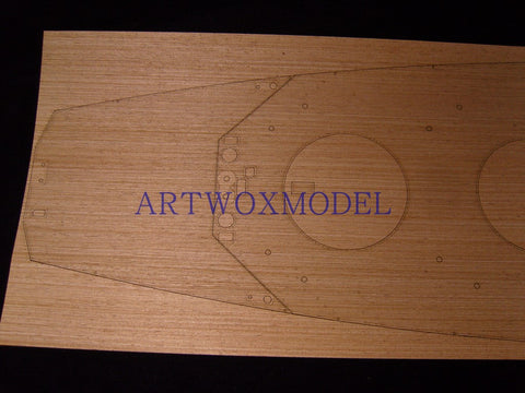 Artwox model wooden deck for model big and battleship wooden deck AW30002