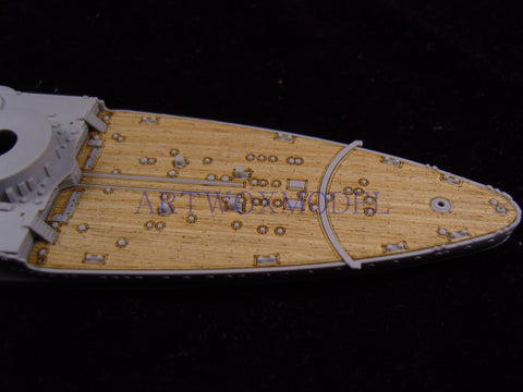 Artwox model wooden deck for小号手05779 Italy Navy, battle tower, 1940 wooden deck AW20058