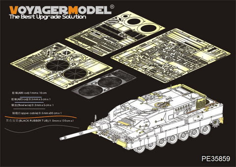 Voyager model metal etching sheet Modern German Leapard 2A7 basic for MENG TS-027