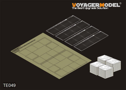 Voyager TE049 modern NATO concrete roadblock isolation Pier (style 2)