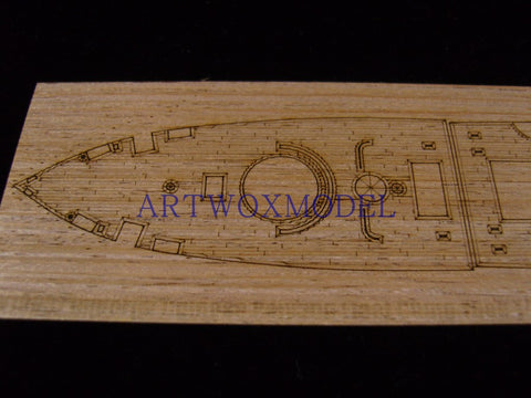 Artwox model wooden deck for Bronco nb5019 Qing Beiyang navy cruiser Jingyuan wooden deck aw 10037