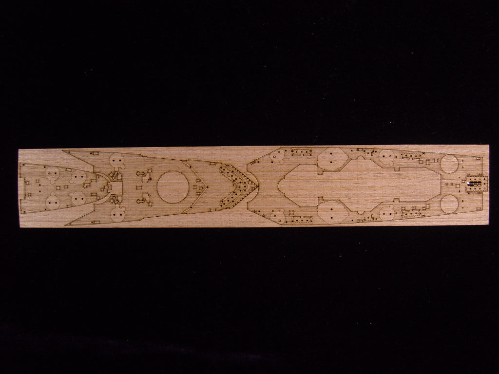 Artwox model wooden deck for Trumpeter 05751 France Richelieu Battleship 1946 Blue Wood Deck AW2005A