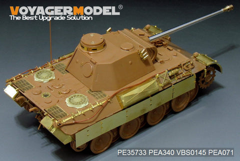 Voyager model metal etching sheet PE 35733 german panther d tank basic retrofit ( with red star 3678 ) during world war ii