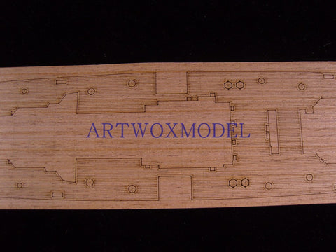 Artwox model wooden deck for Academy 14103 Admiral Graf Spee wooden deck AW10049