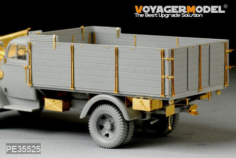 Voyager model metal etching sheet PE35525 Opel "lightning" 3 tons heavy truck deep cargo type metal etch (Dragon)