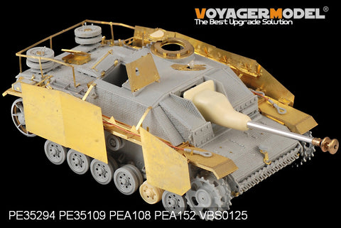 Metal etching for late Type G upgrade of Voyager PE35294 3 assault Gun (Dragon)